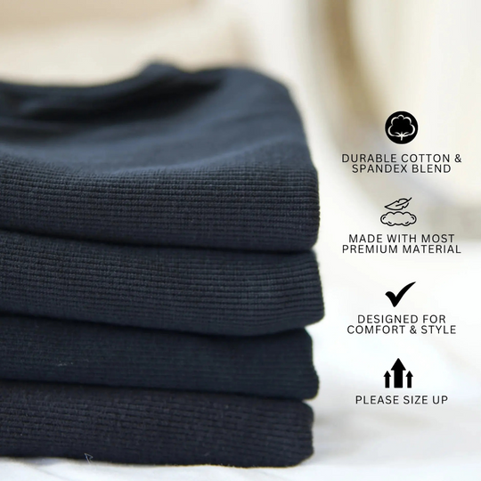 Cotton 340gsm Tank Top, Stoffbahnen in Dunkelblau (ärmellos)