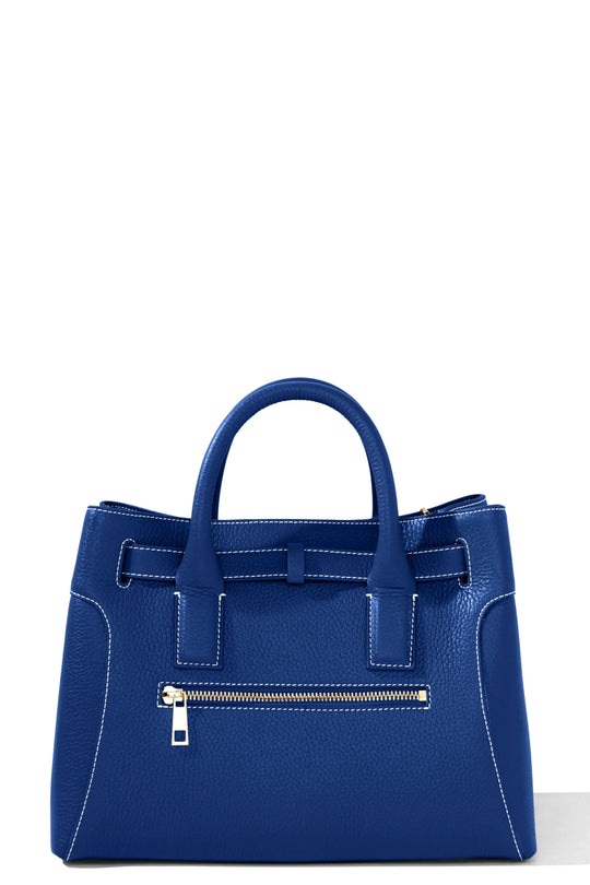 THE SHARON CLAUDIA Handtasche Royal Blue mit Mittelreißverschluss und kurzen Tragegriffen