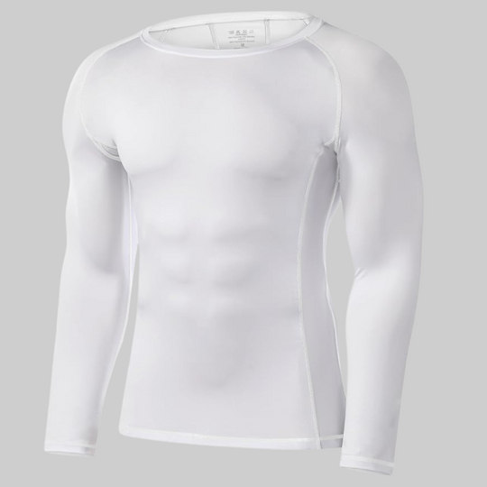 Somnea Long-Sleeve Shirt, weiß, Rundhalsausschnitt, schmaler Langarm