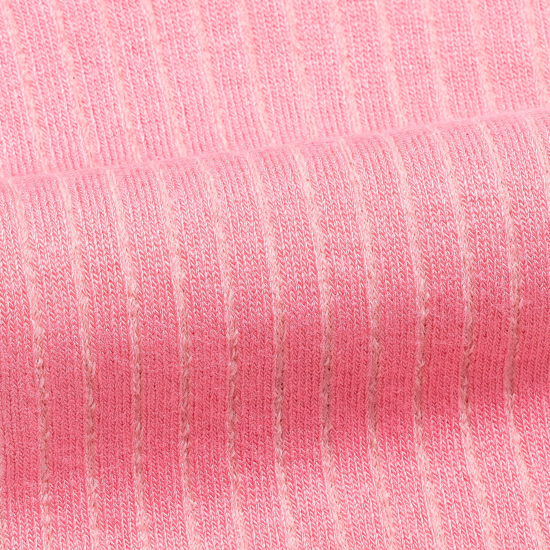 Bamboo dress socks knit texture, pink; size 8–11.5