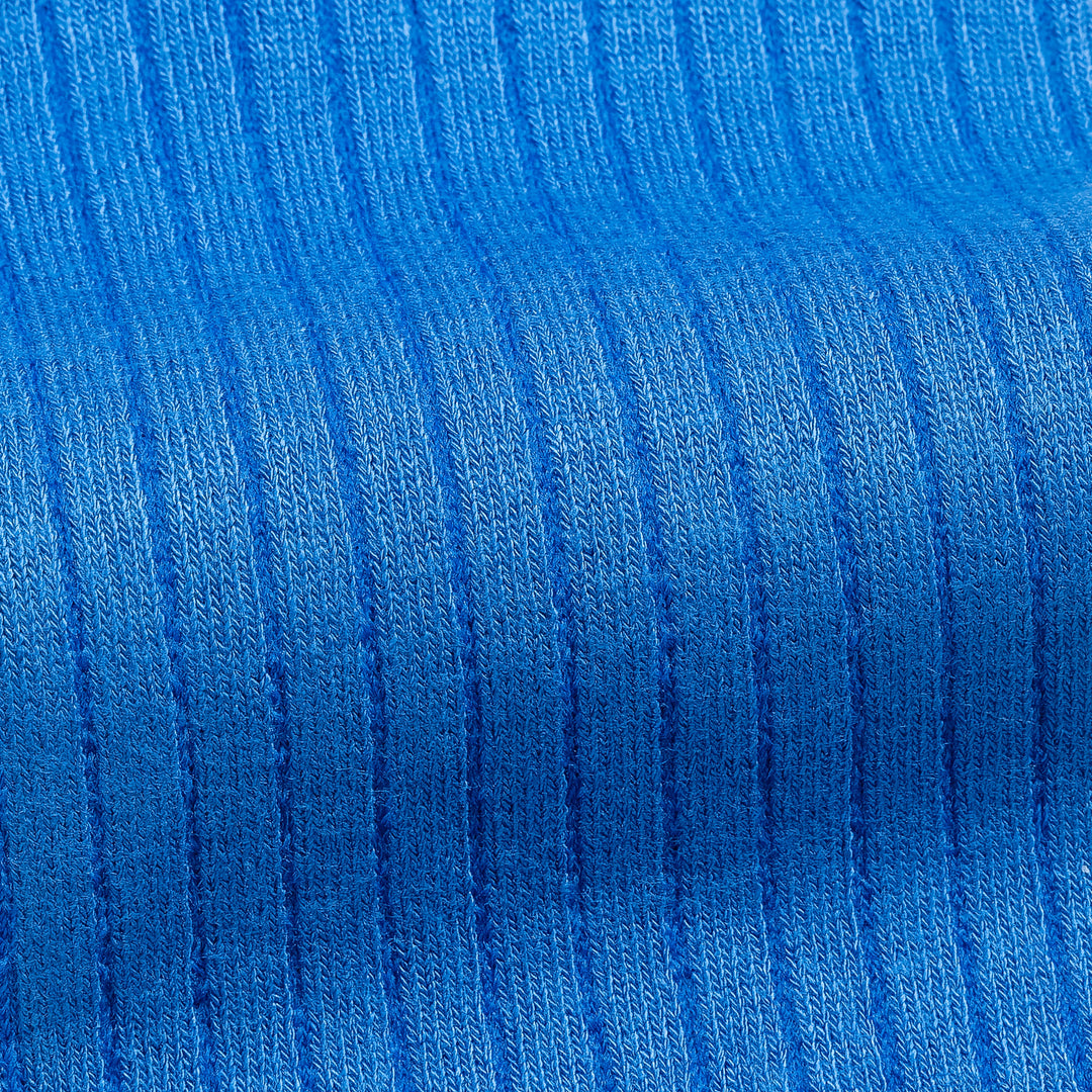 Bamboo dress socks knit texture, blue