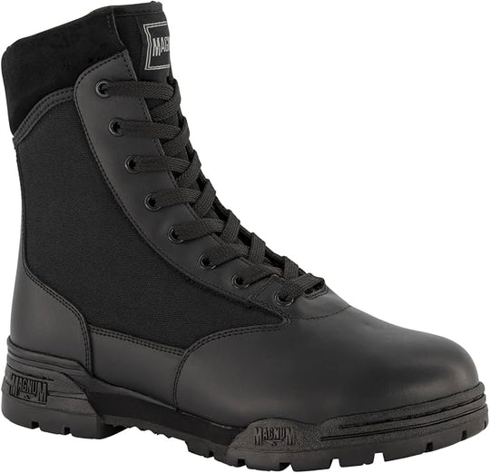 Magnum Classic 8.0 SZ Einsatzstiefel, Schnürung und gepolsterter Schaft, schwarz