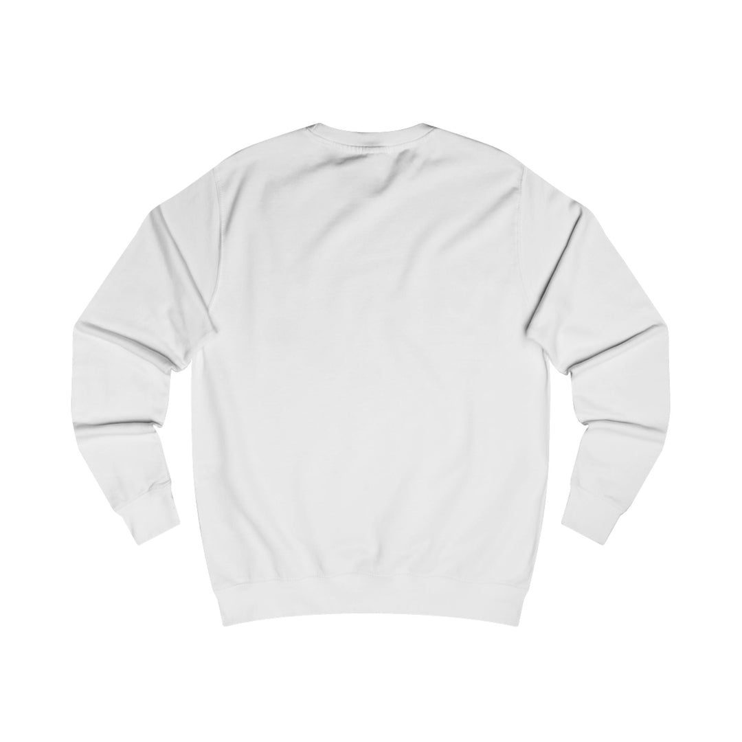 Arctic White crewneck sweatshirt back view, plain with no visible print.