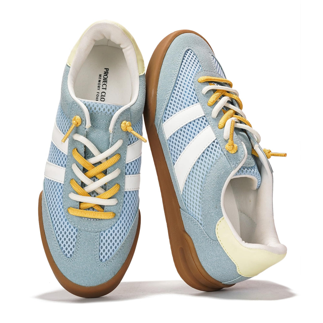 Project Cloud Casual Sneakers for Women - Memory Foam Insoles Lace-Up Womens Shoes and Lightweight Women&