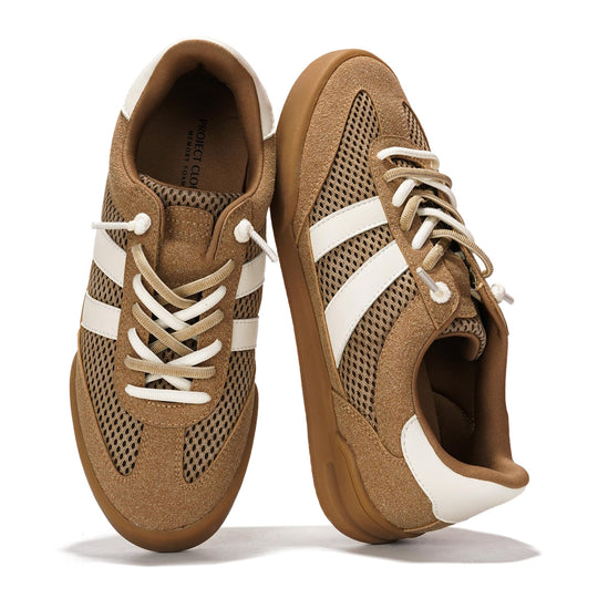 Project Cloud Casual Sneakers for Women - Memory Foam Insoles Lace-Up Womens Shoes and Lightweight Women&