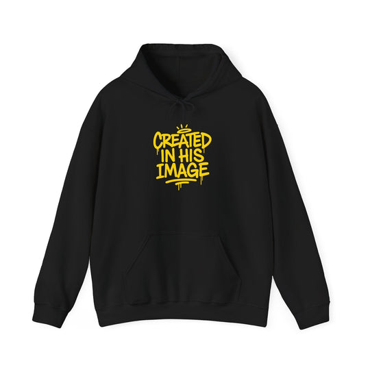 Black hoodie with &