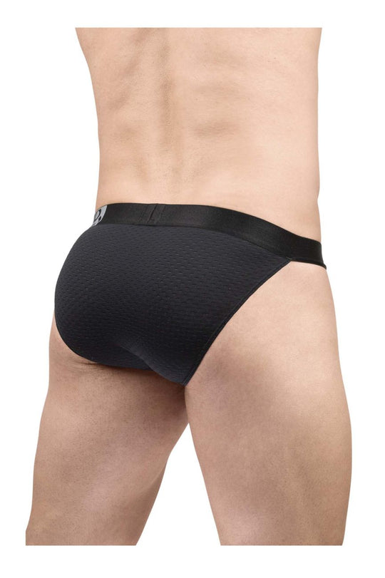 ErgoWear EW1688 MAX FLOW bikini briefs in black, back view