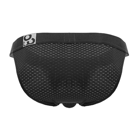 ErgoWear EW1688 MAX FLOW bikini briefs in black, back flat lay