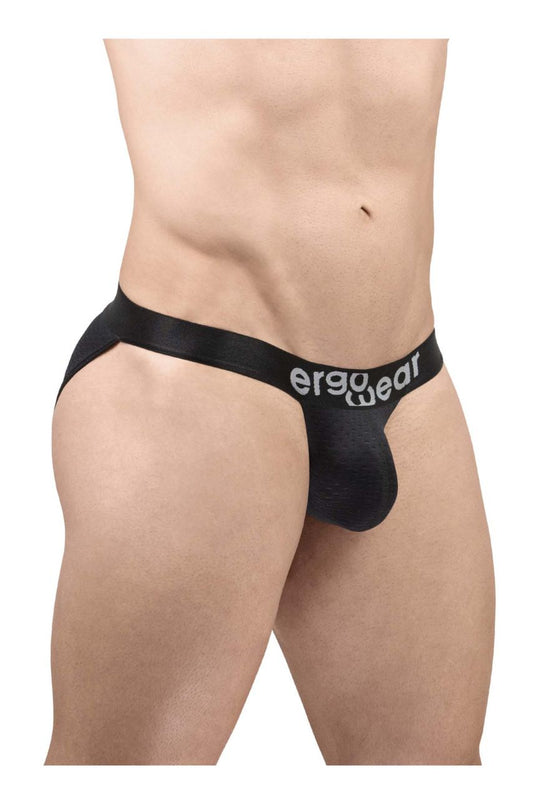 ErgoWear EW1688 MAX FLOW bikini briefs in black, back side view
