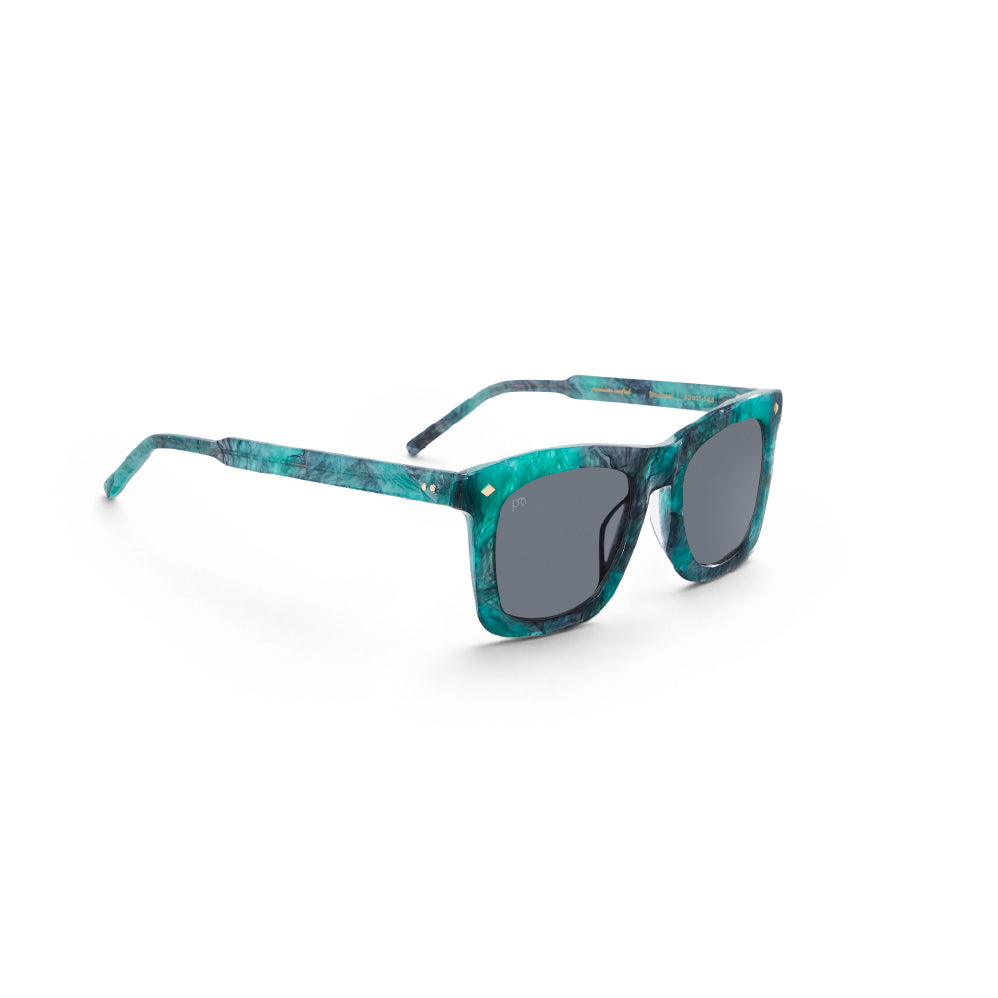 Devlin sunglasses, Iceberg Jade dark smoke frame with dark gray lenses