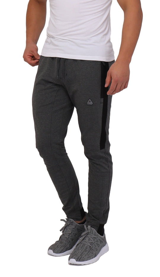Infinite Flex jogger (TALL) in dark grey/black with side stripe and tapered leg