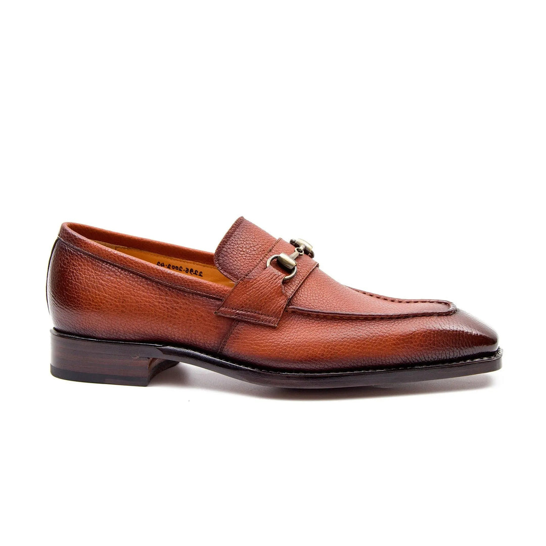Goodyear Braun-Lederloafer mit Horsebit, klassischer Slip-On-Schnitt und Absatz