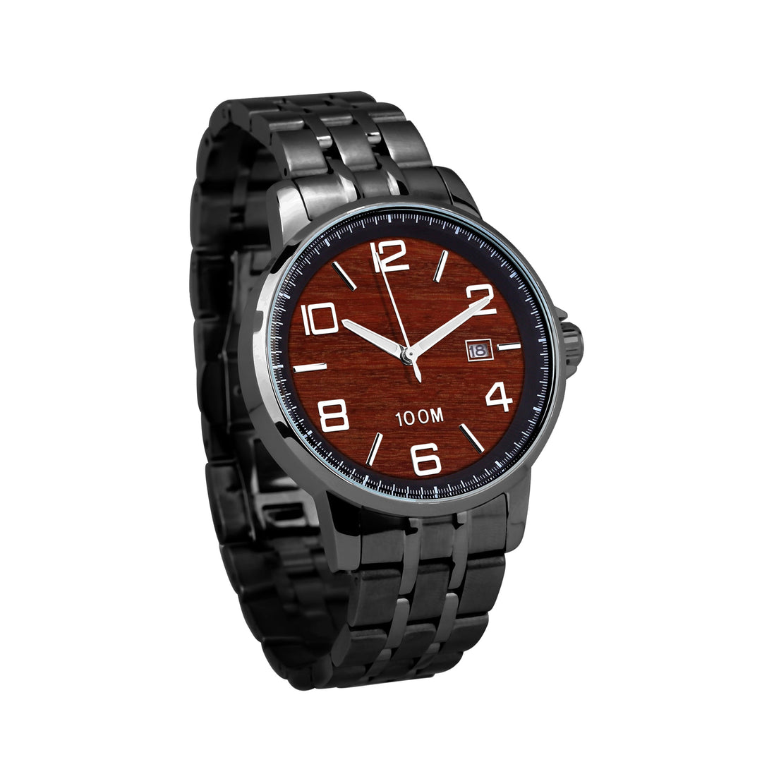 Jarrah Watch Stainless Steel Band Gunmetal - Men&