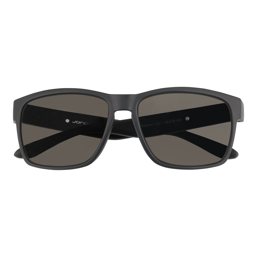 Dovetail Golf-Sonnenbrille, MatteBlack, dunkelgraue Gläser