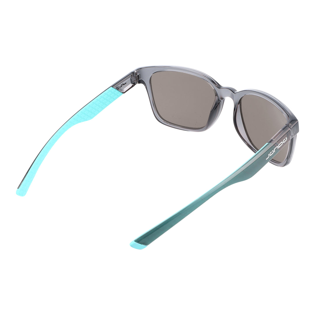 Sandy Golf Sunglasses in ovaler Form, türkisfarbene Bügel, braune getönte Gläser