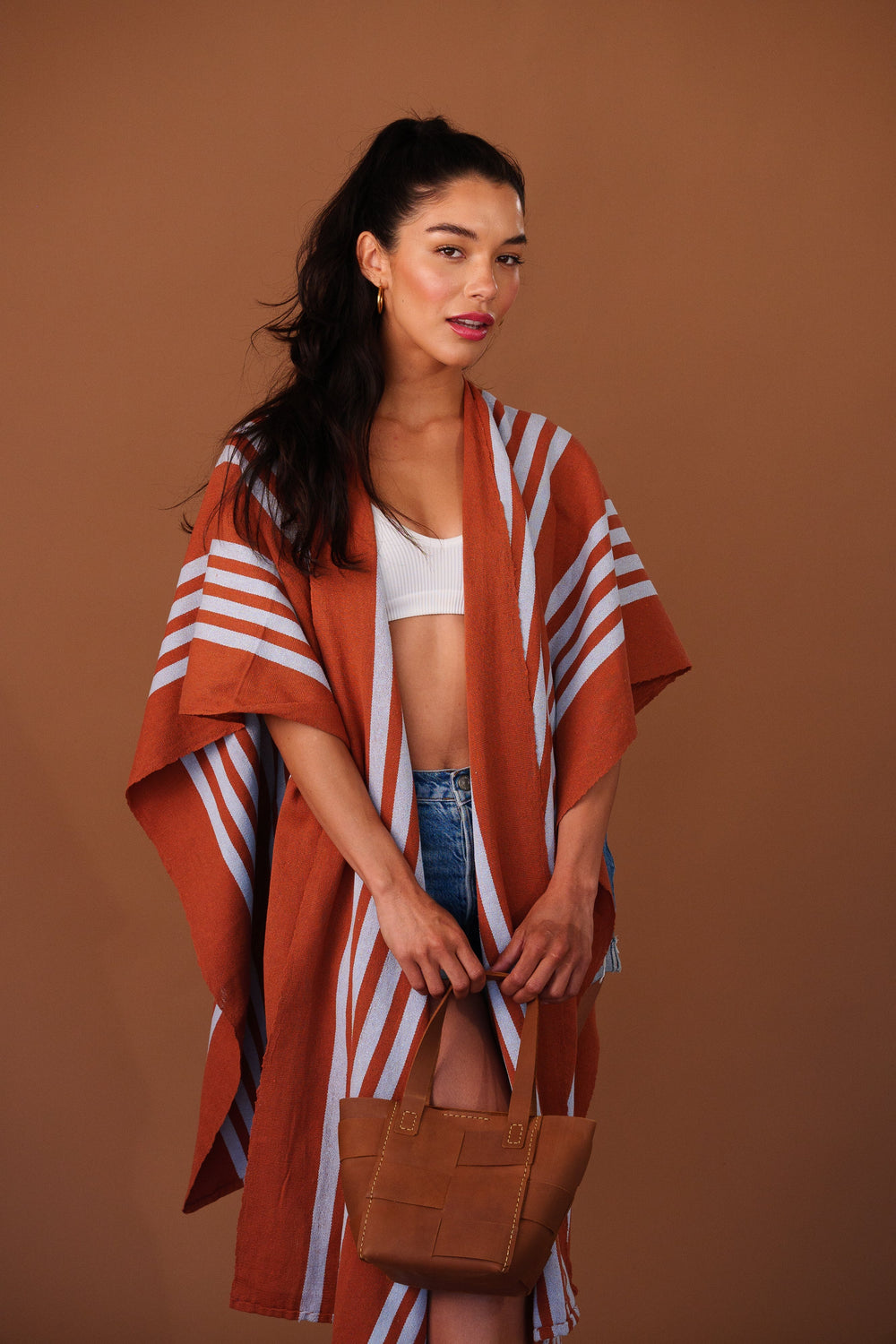 CARMEN BASKET BAG // CAMEL