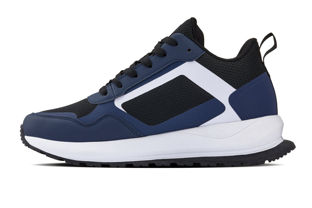 CALTO Q152 low-top sneakers, navy/black panels, white midsole and tread