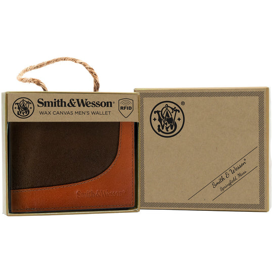 Smith &amp; Wesson Wax Canvas Bi-Fold Wallet