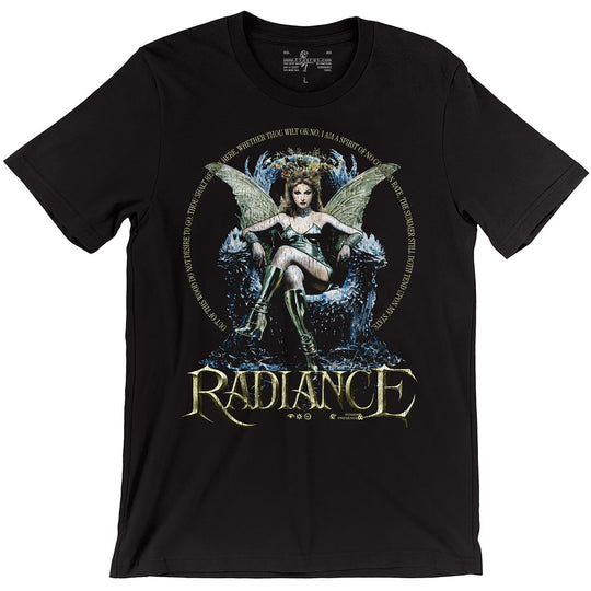 Black graphic fae tee with &