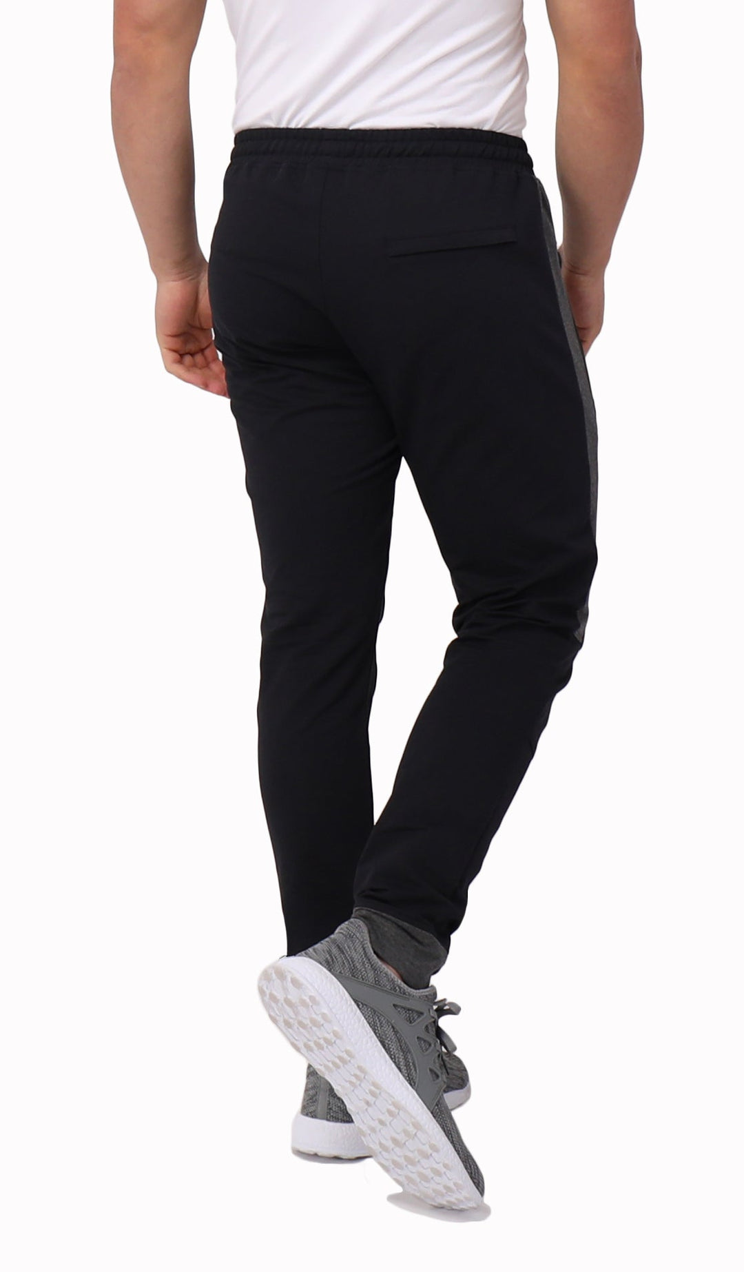Infinite Flex Jogger TALL black joggers with elastic waistband, tapered ankle cuffs