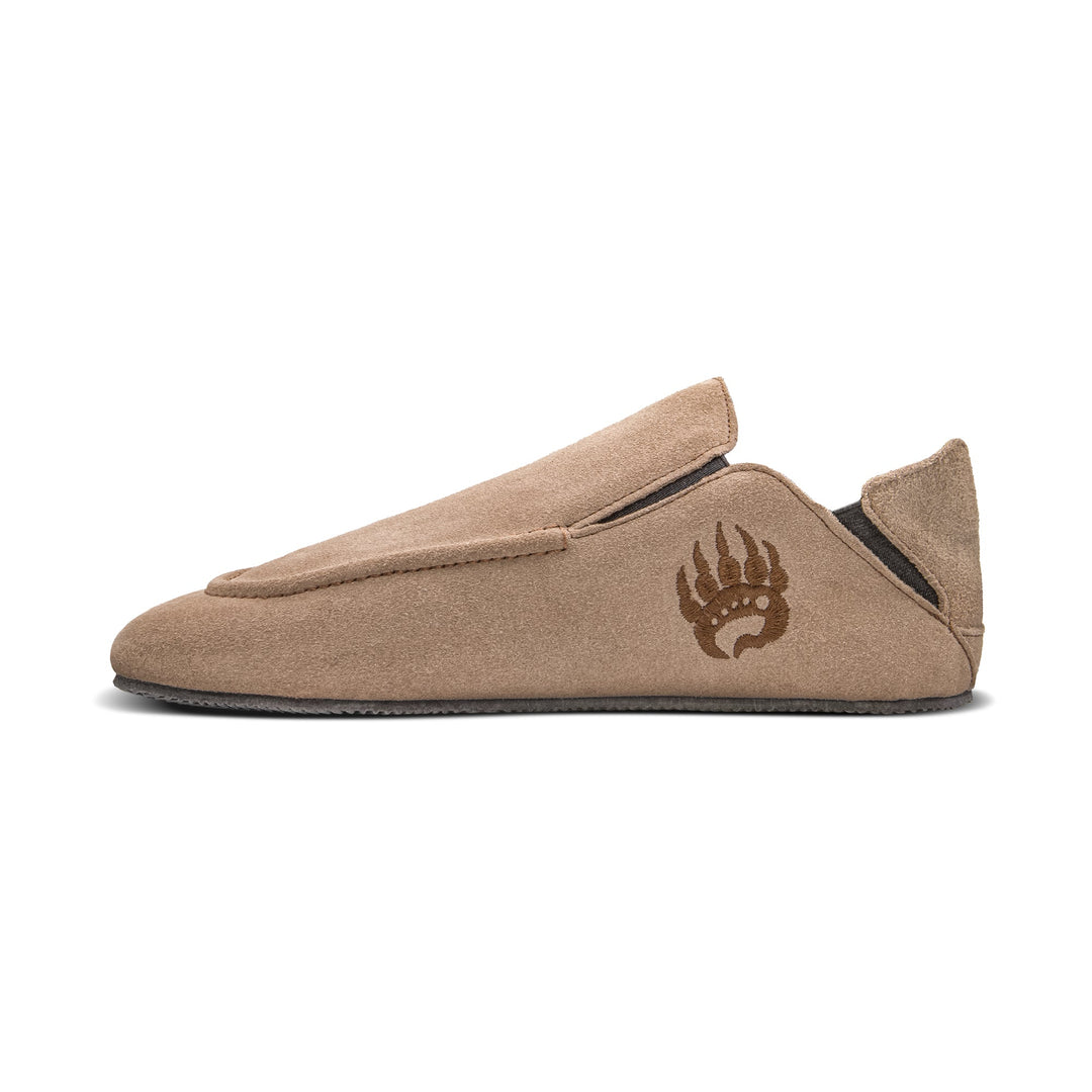 Oso SG1 Badland Hausschuhe aus Wildleder, braun mit Igelpfoten-Logo