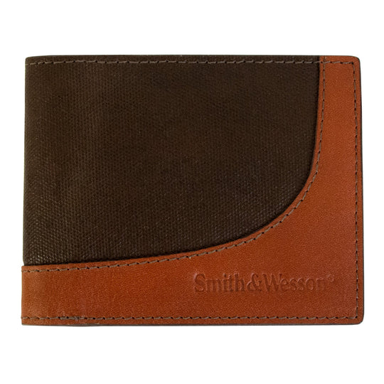 Smith &amp; Wesson Wax Canvas Bi-Fold Wallet