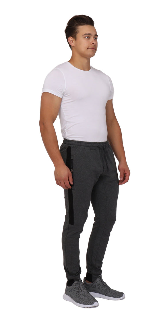 SCR Sportswear Infinite Flex jogger (TALL) in dark grey/black, full-length view