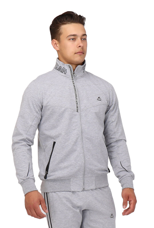 All-Day Comfort Full Zip Sweatshirt gris chiné devant, zip complet et poche zippée