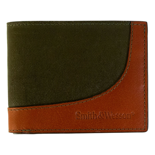 Smith &amp; Wesson Wax Canvas Bi-Fold Wallet