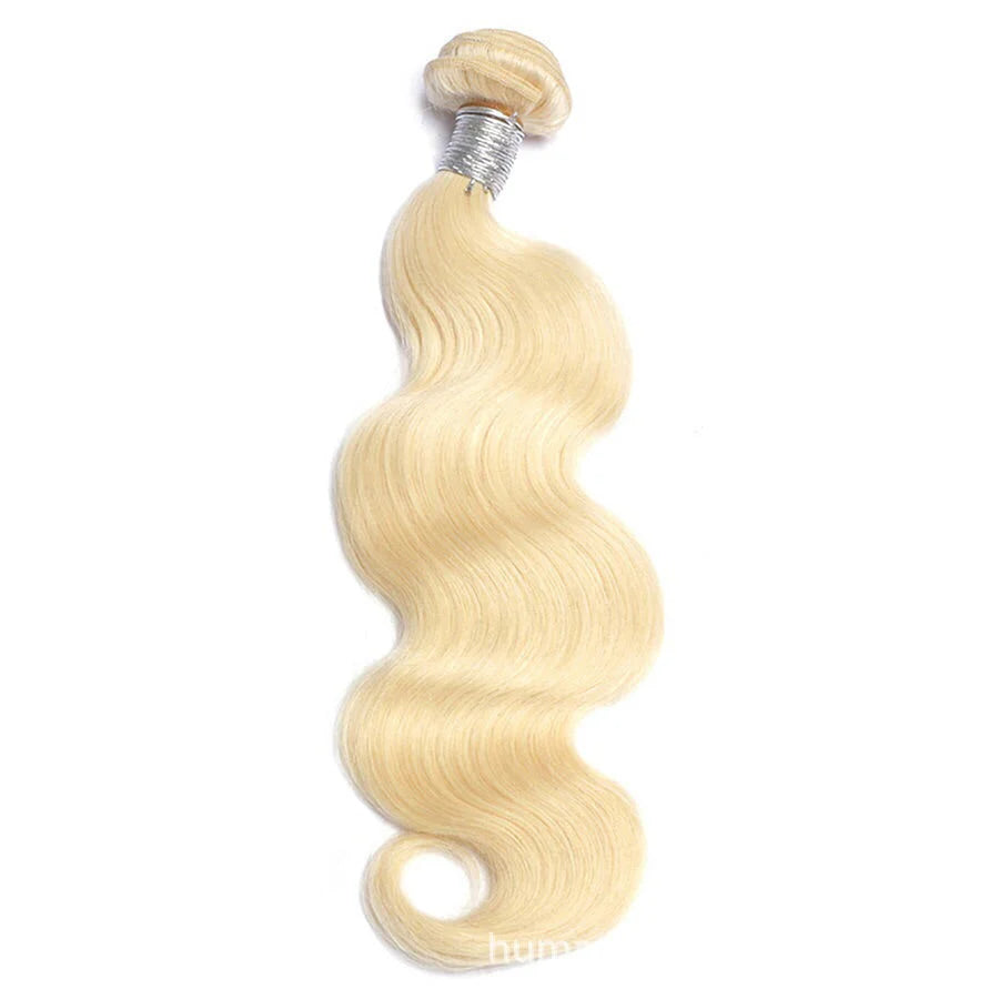 Bossy Blonde body wave hair bundle with light blonde loose waves