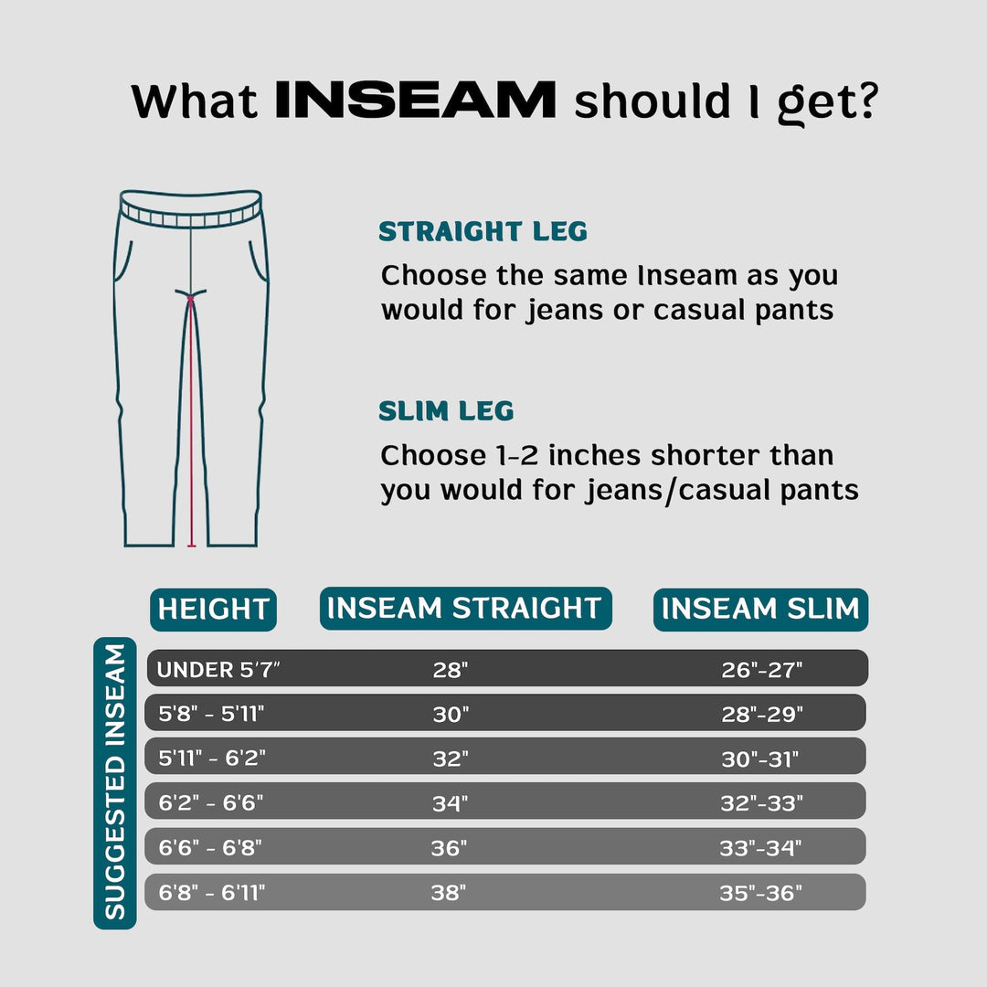 Guía de inseam: tall leg y slim leg con medidas según la altura