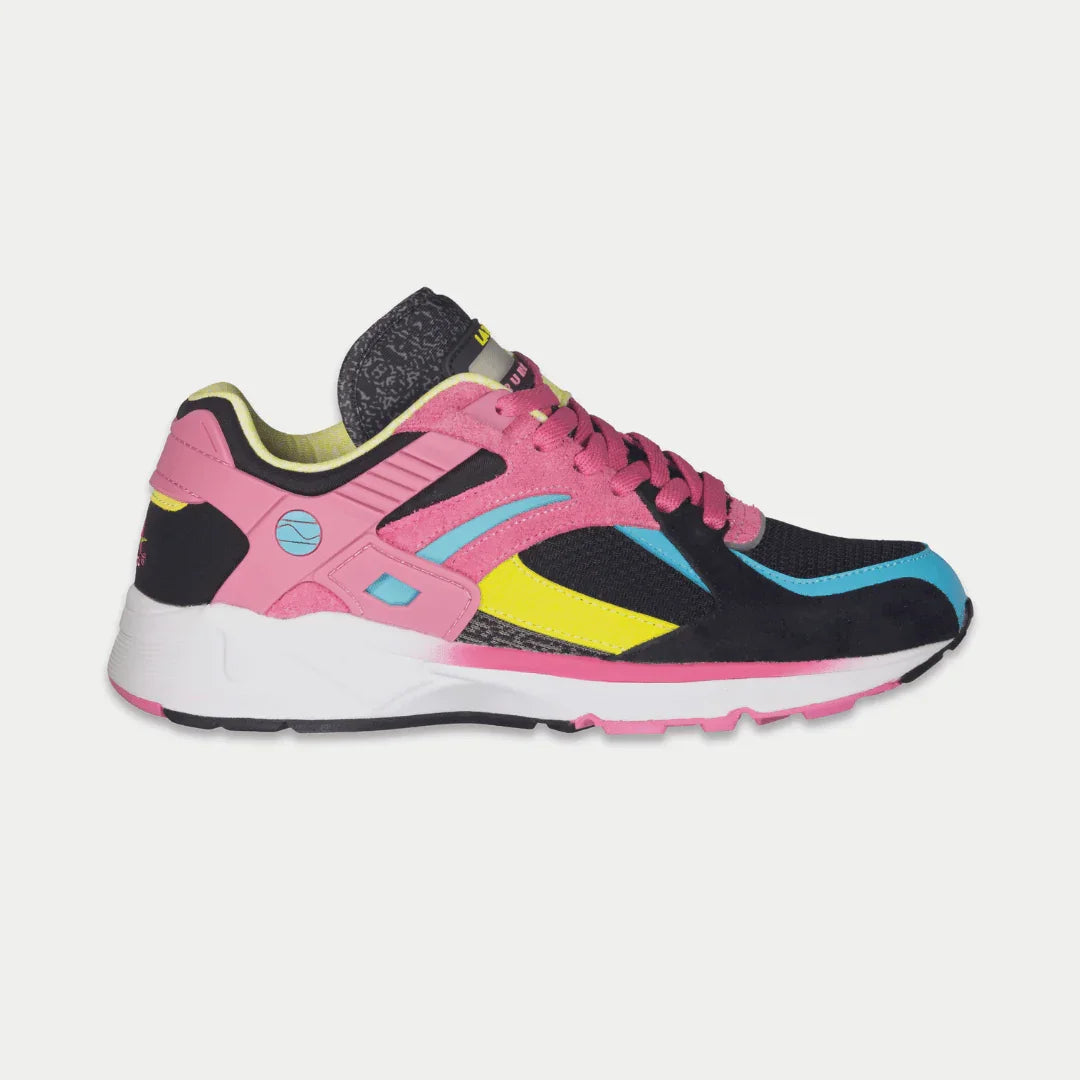 LA Gear Catapult Light-Up Lowtop für Damen, schwarz-pink, mit Schnürung