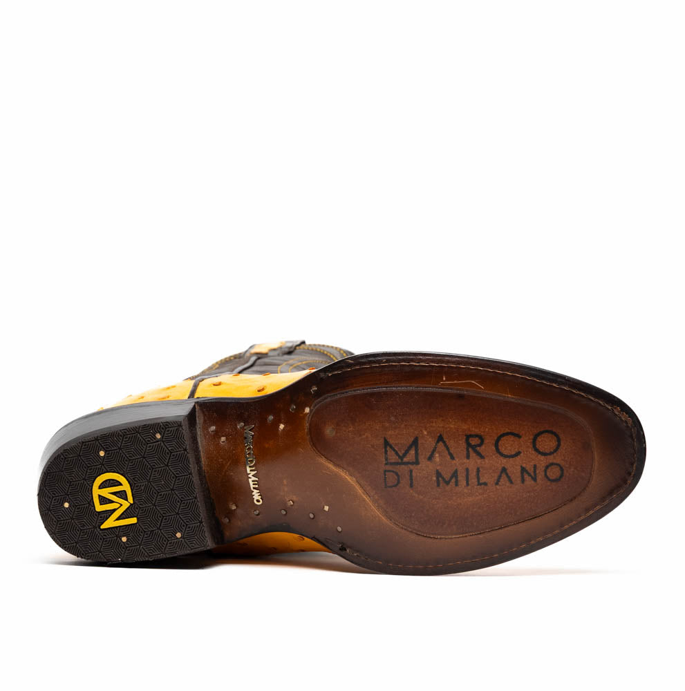 Suola interna dello stivale Savannah Buttercup: fondo nero con logo Marco Di Milano