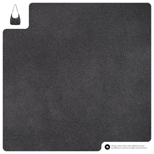 Dark suede fabric swatch texture for the hobo bag